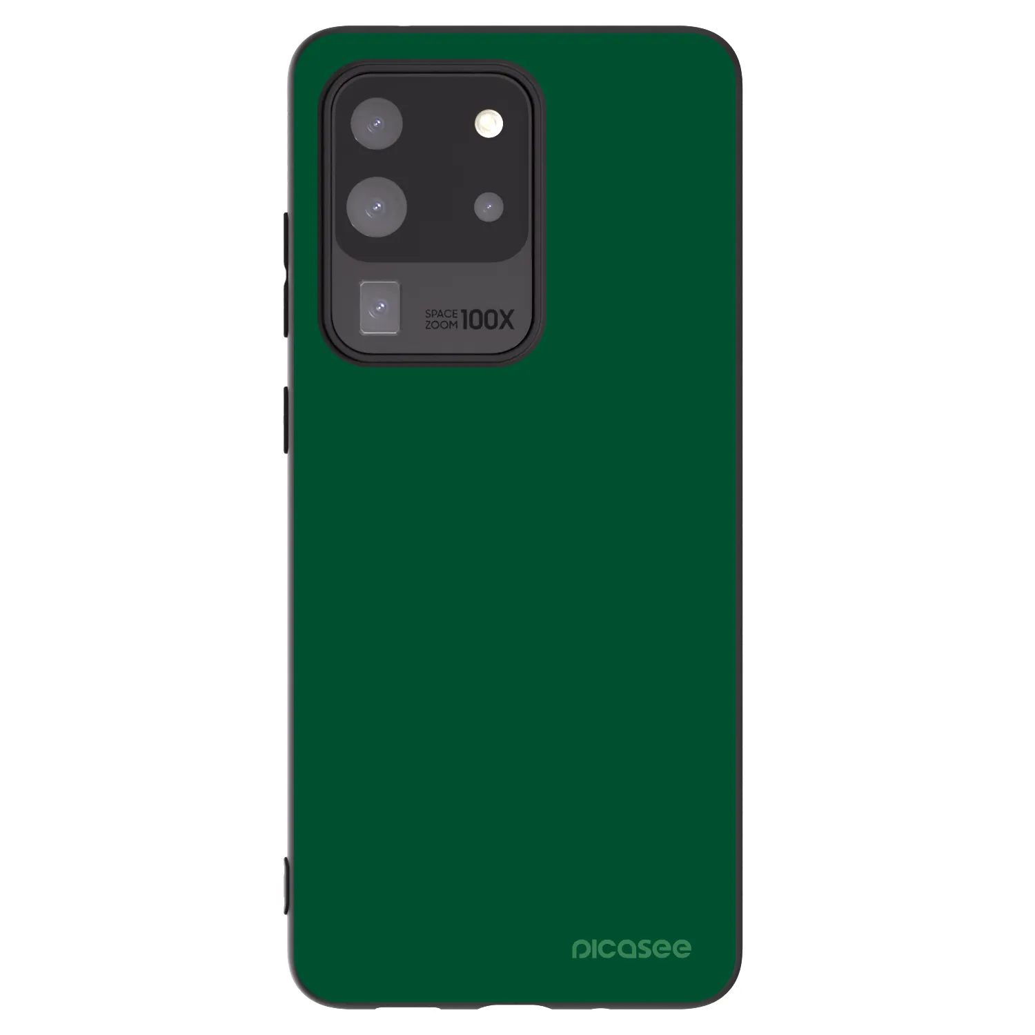 Picasee fekete szilikon tok az alábbi mobiltelefonokra Samsung Galaxy S20 Ultra 5G G988F - Green Gleam