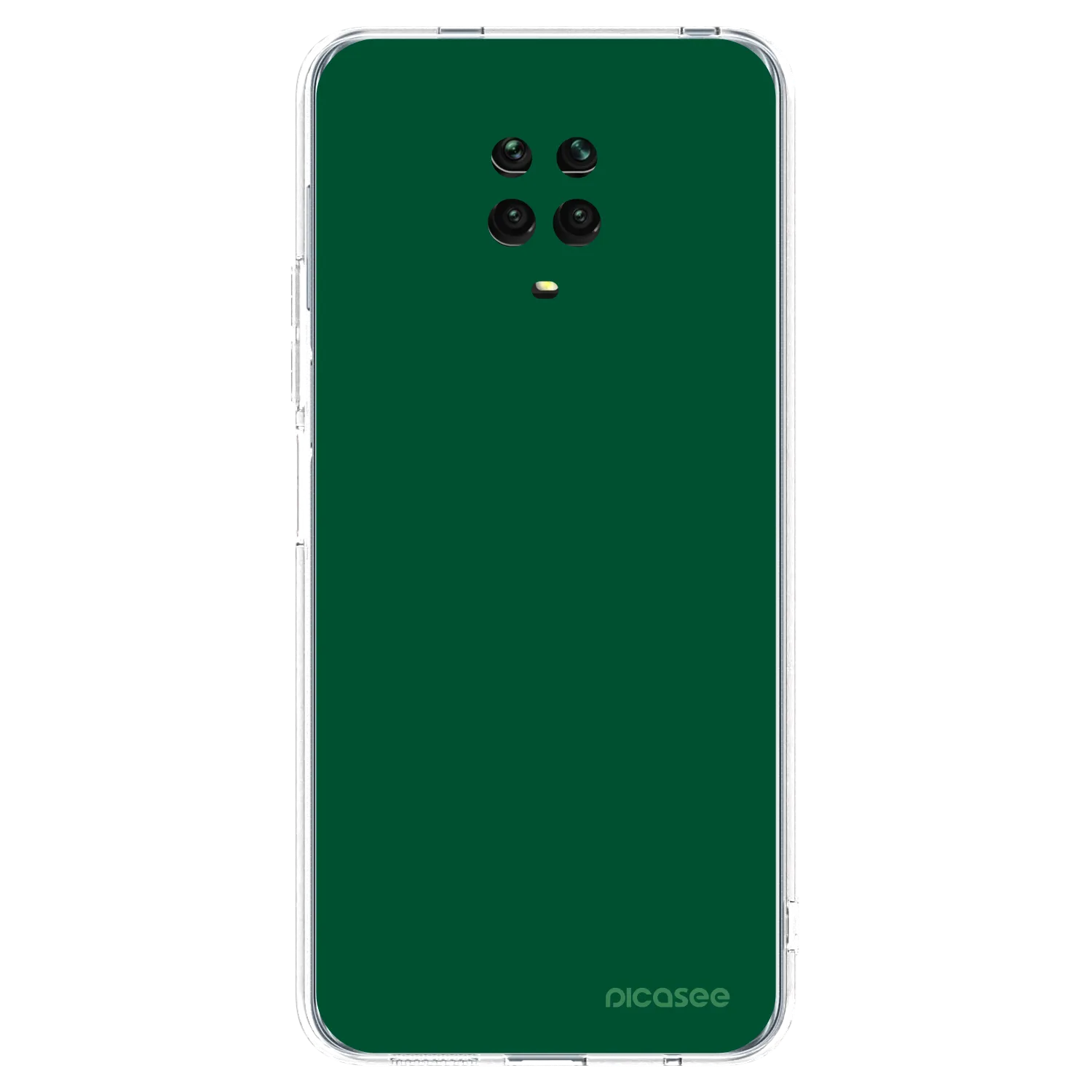 Picasee átlátszó szilikon tok az alábbi mobiltelefonokra Xiaomi Redmi Note 9 Pro - Green Gleam