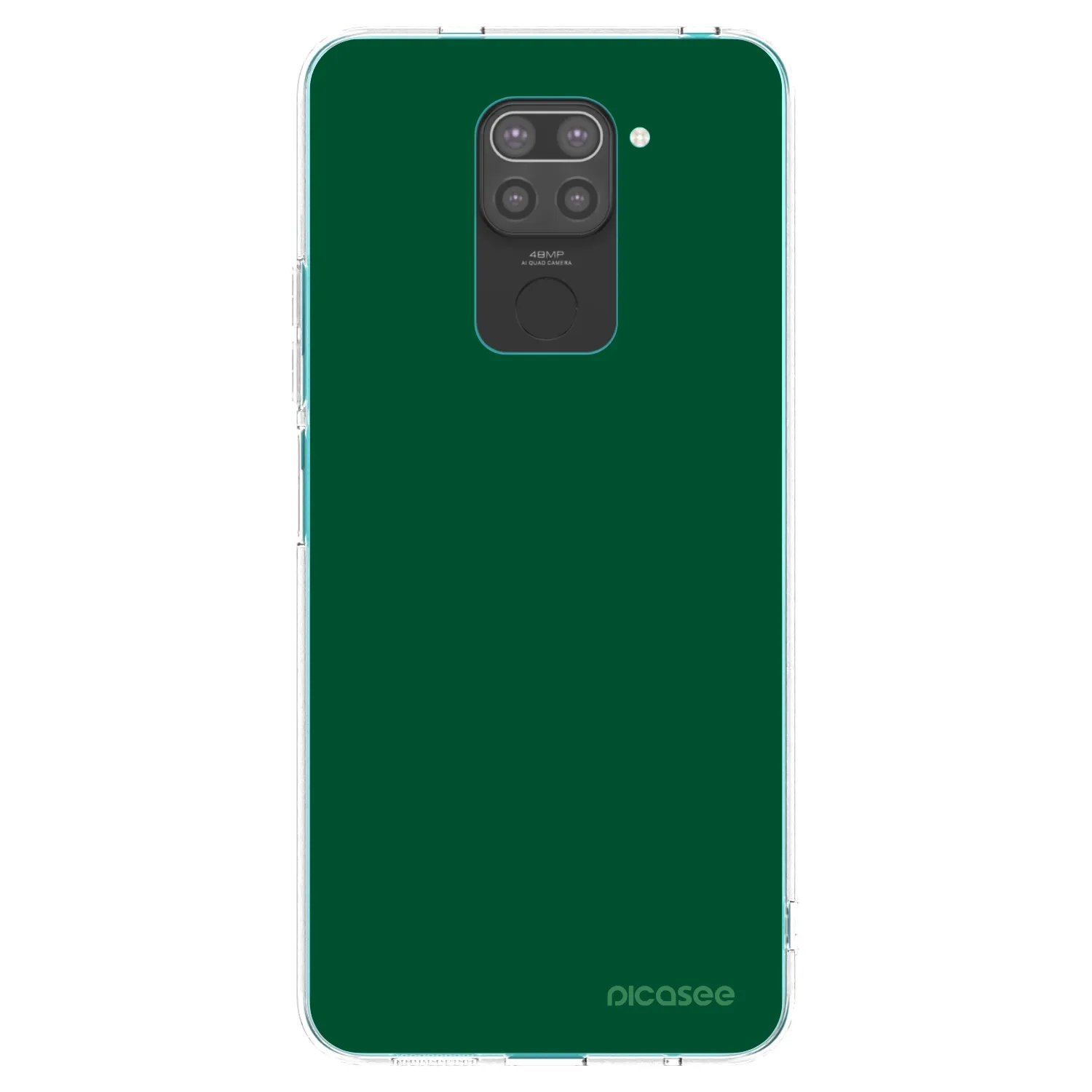 Picasee fekete szilikon tok az alábbi mobiltelefonokra Xiaomi Redmi Note 9 - Green Gleam