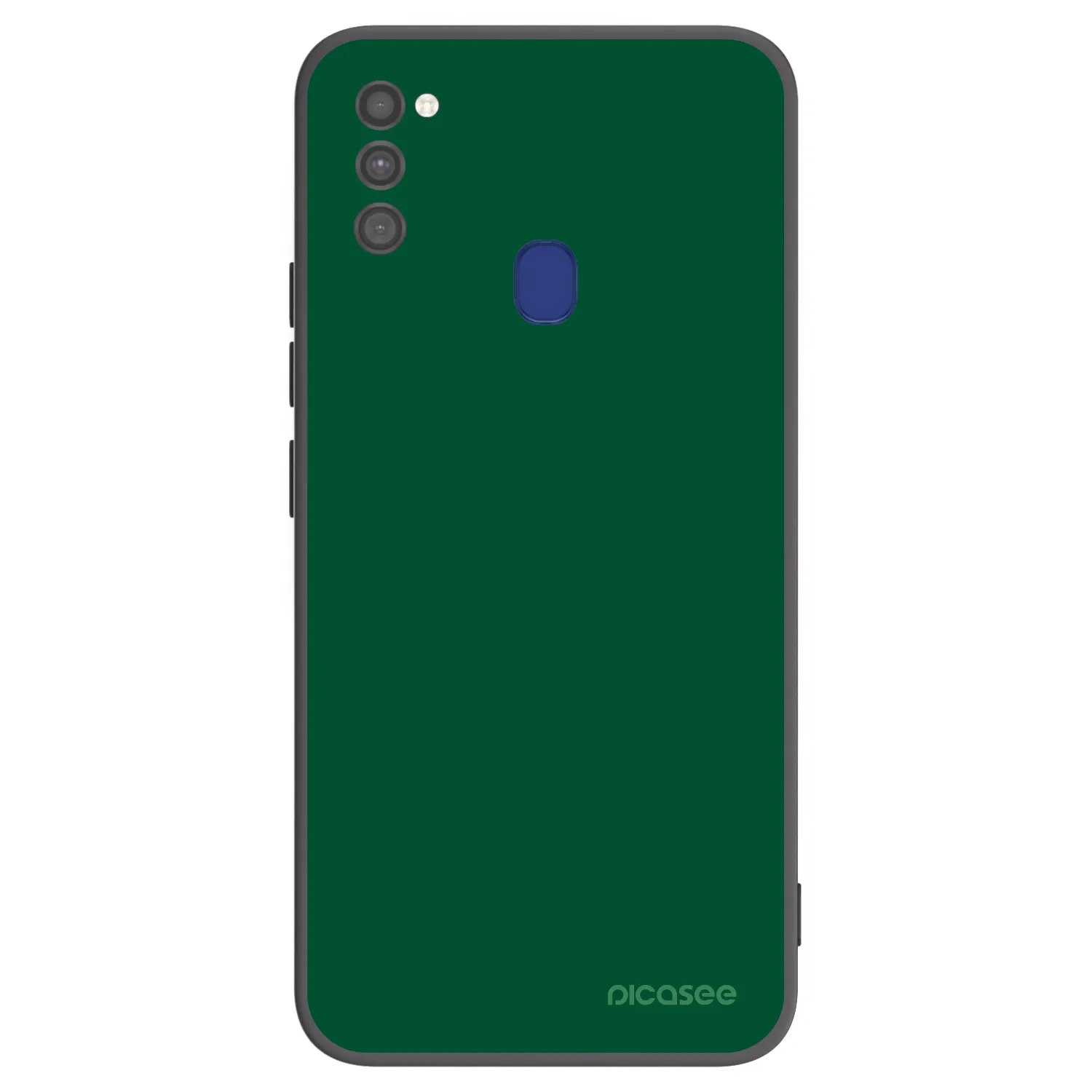Picasee fekete szilikon tok az alábbi mobiltelefonokra Samsung Galaxy M21 M215F - Green Gleam