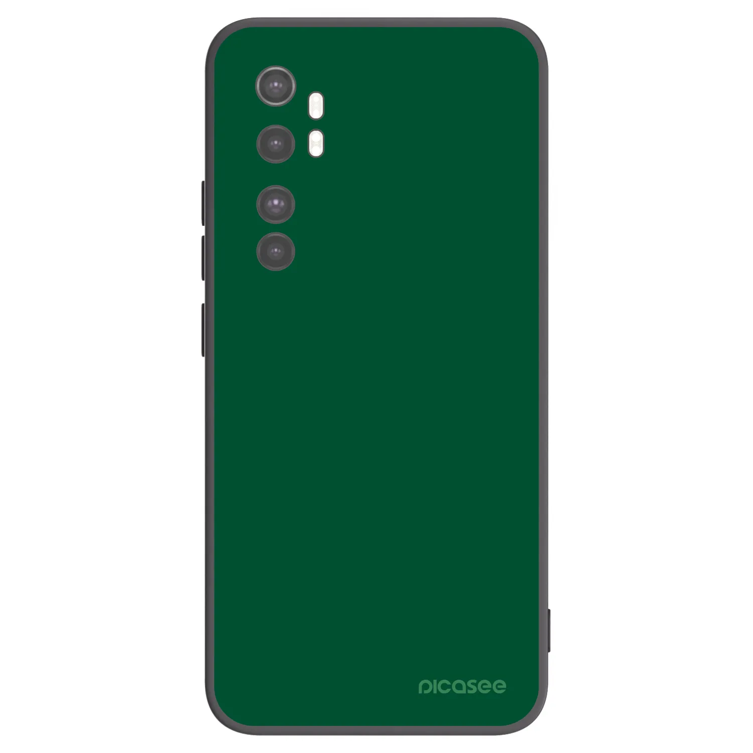 Picasee fekete szilikon tok az alábbi mobiltelefonokra Xiaomi Mi Note 10 Lite - Green Gleam