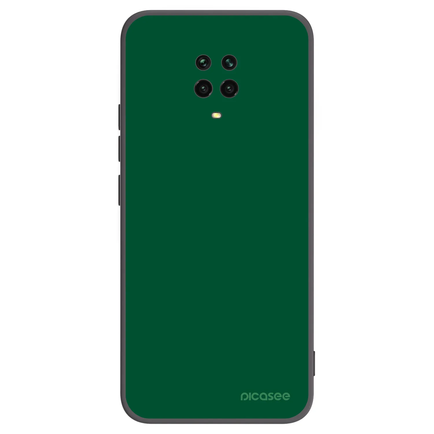 Picasee fekete szilikon tok az alábbi mobiltelefonokra Xiaomi Redmi Note 9S - Green Gleam