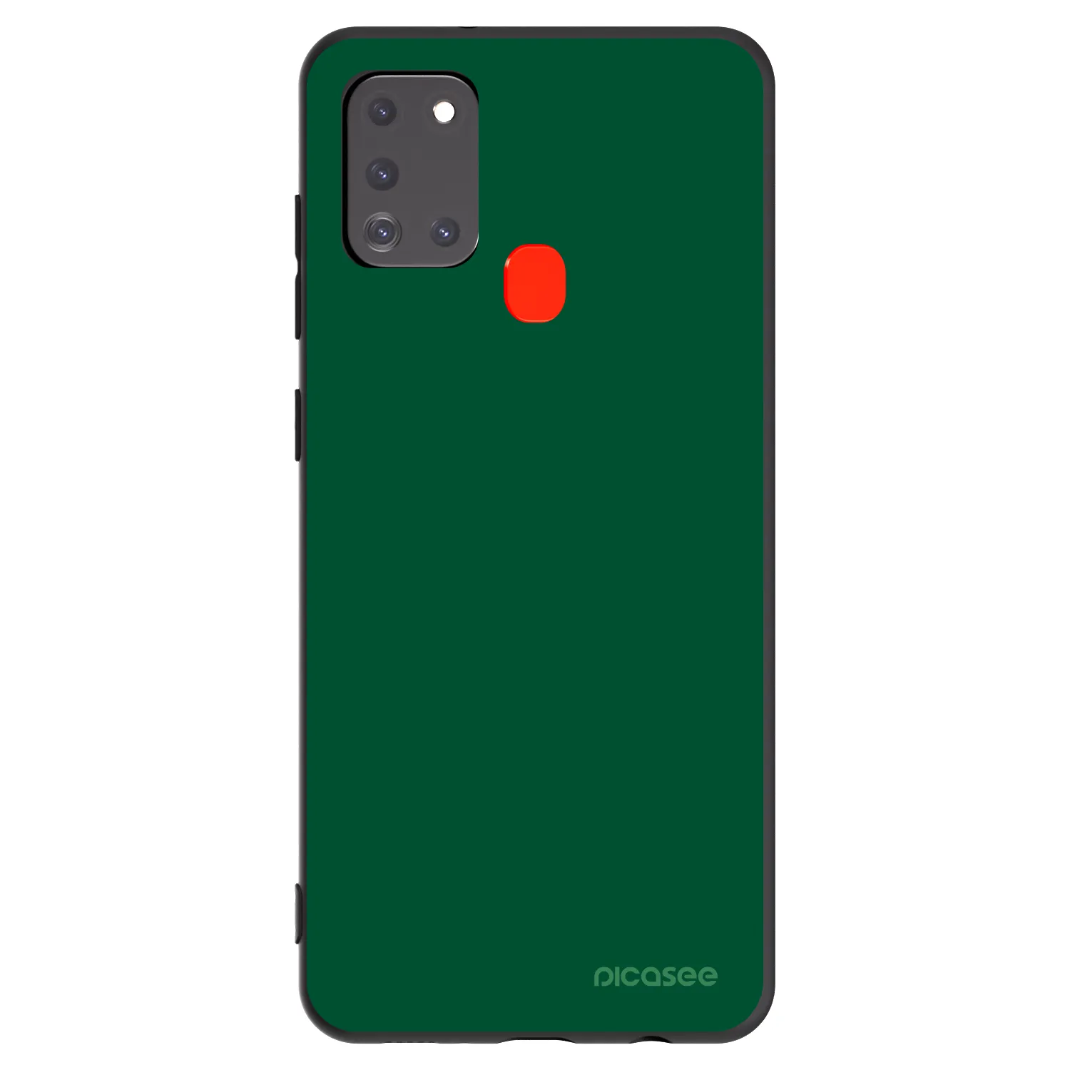 Picasee fekete szilikon tok az alábbi mobiltelefonokra Samsung Galaxy A21s - Green Gleam