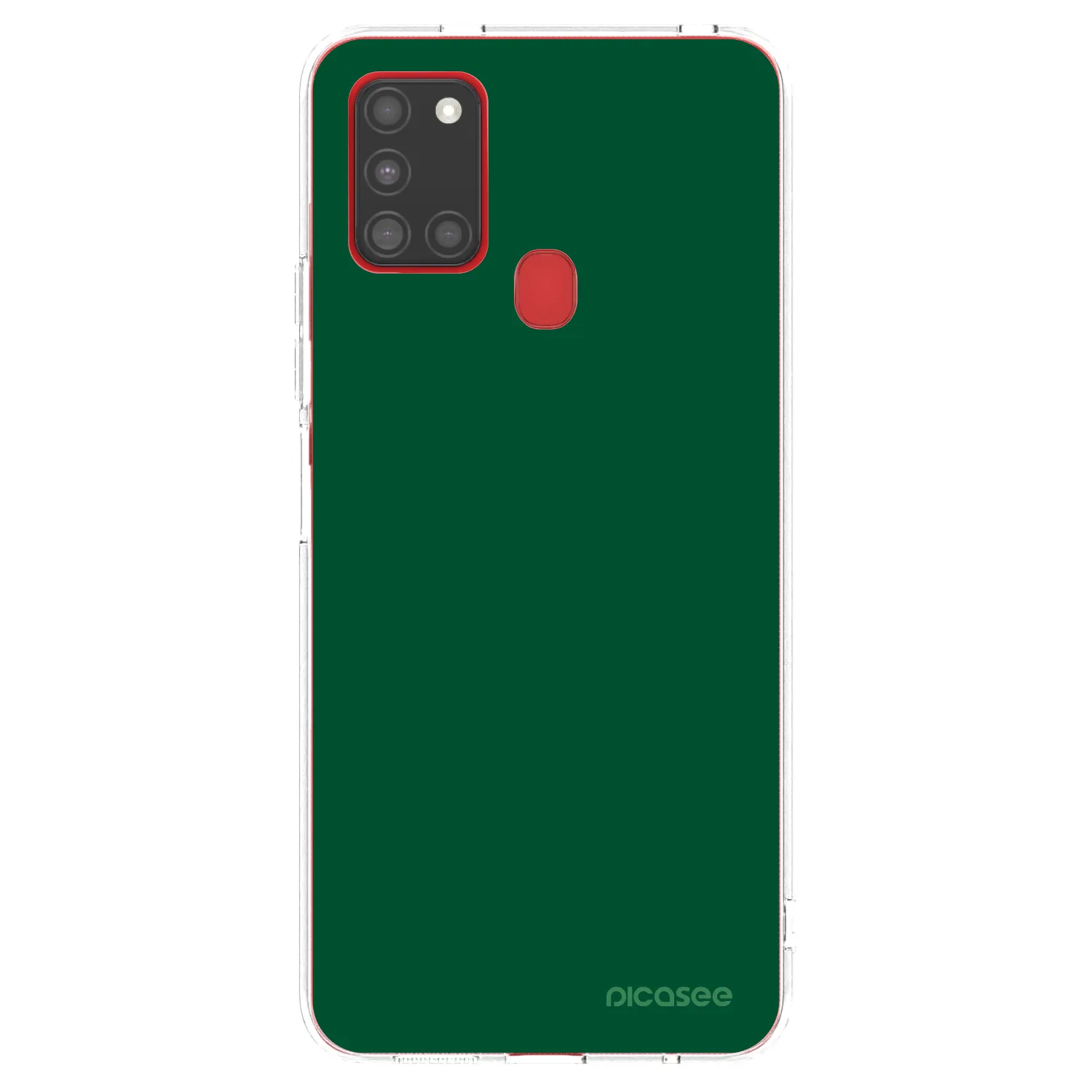 Picasee átlátszó szilikon tok az alábbi mobiltelefonokra Samsung Galaxy A21s - Green Gleam