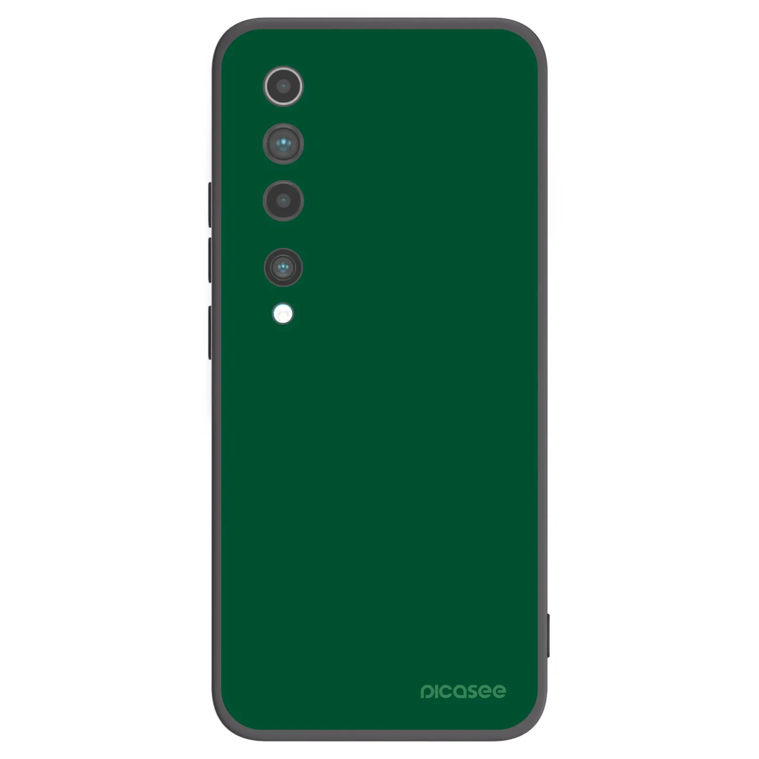 Picasee fekete szilikon tok az alábbi mobiltelefonokra Xiaomi Mi 10 - Green Gleam