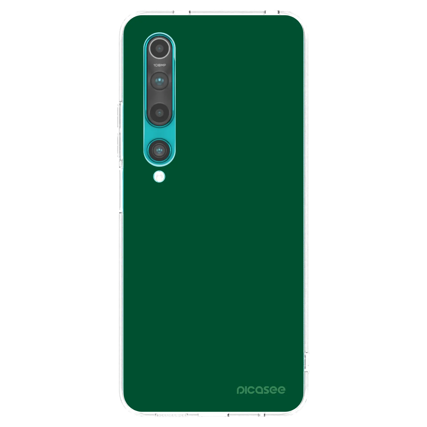 Picasee átlátszó szilikon tok az alábbi mobiltelefonokra Xiaomi Mi 10 - Green Gleam