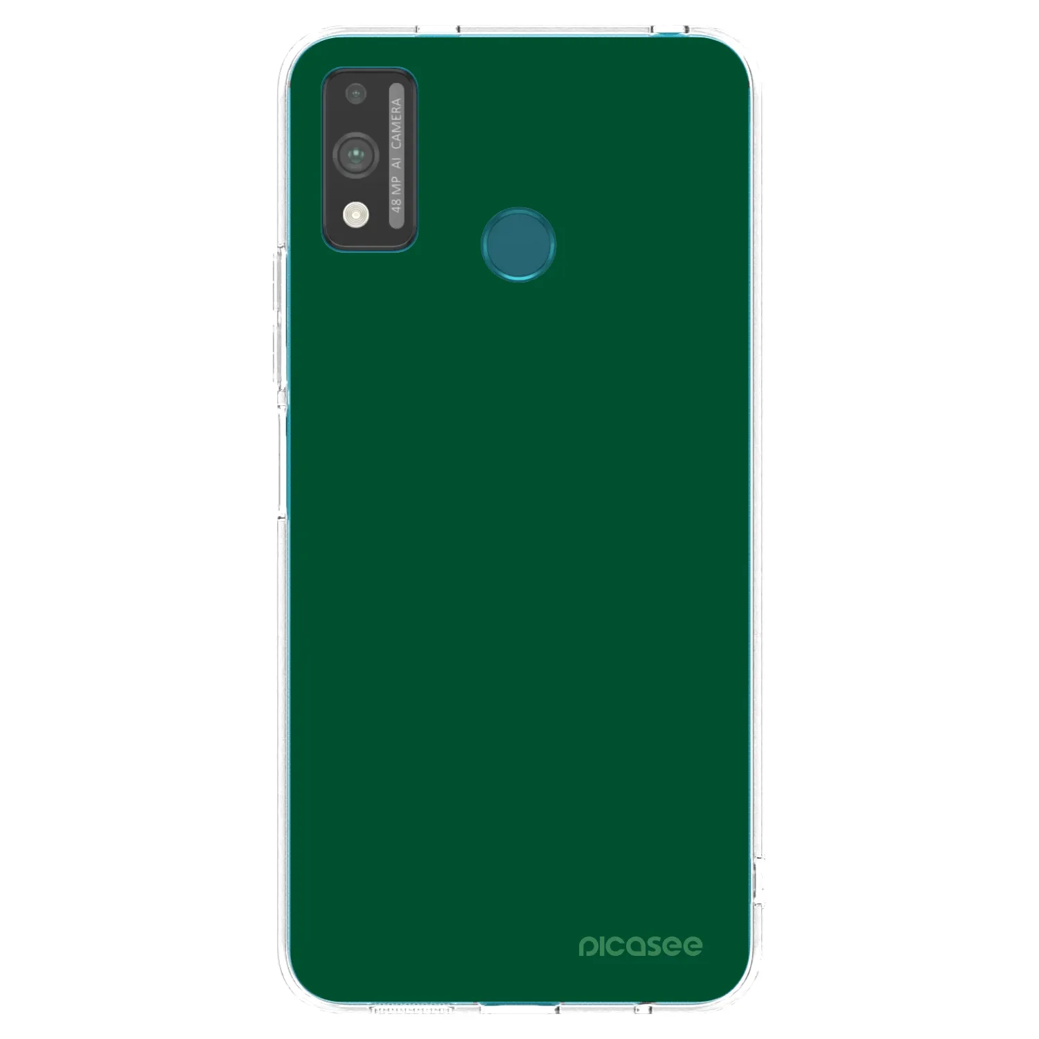 Picasee átlátszó szilikon tok az alábbi mobiltelefonokra Honor 9X Lite - Green Gleam
