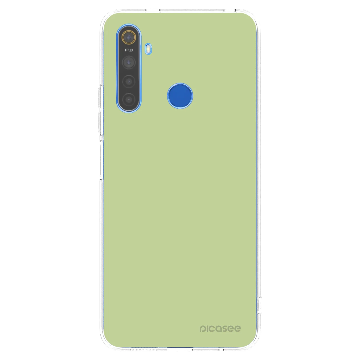 Picasee átlátszó szilikon tok az alábbi mobiltelefonokra Realme 5 - Heavenly Hints