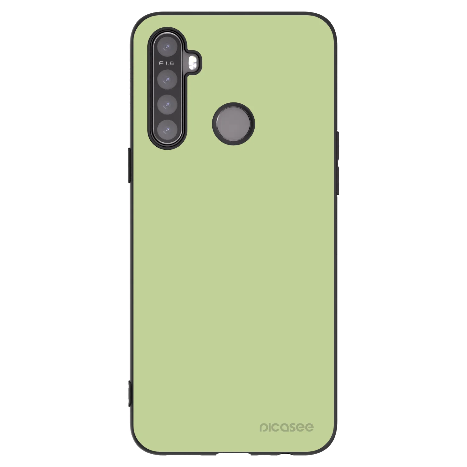 Picasee fekete szilikon tok az alábbi mobiltelefonokra Realme 5 - Heavenly Hints