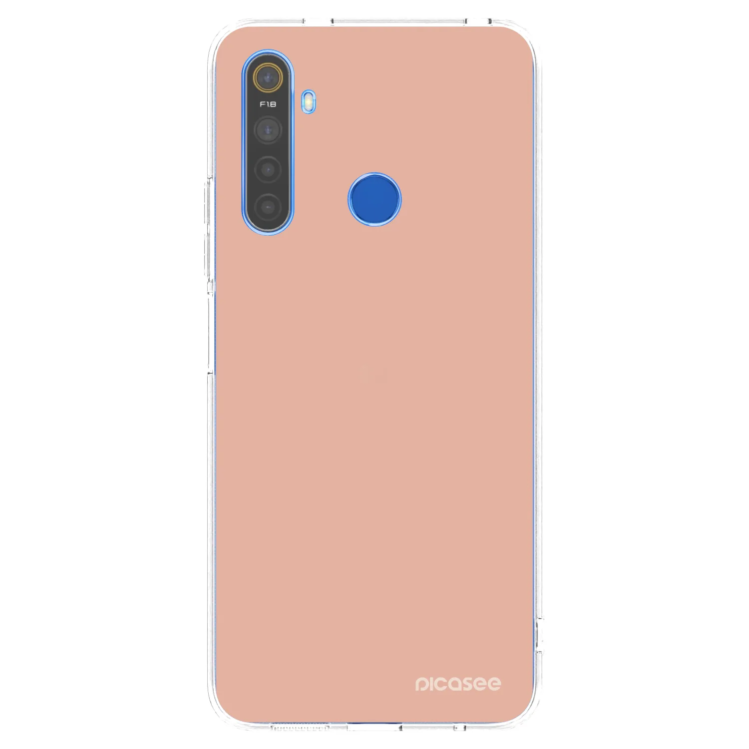 Picasee átlátszó szilikon tok az alábbi mobiltelefonokra Realme 5 - Lullaby