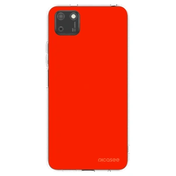 Picasee átlátszó szilikon tok az alábbi mobiltelefonokra Huawei Y5P - Maranello Red