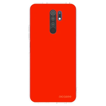 Picasee átlátszó szilikon tok az alábbi mobiltelefonokra Xiaomi Redmi 9 - Maranello Red