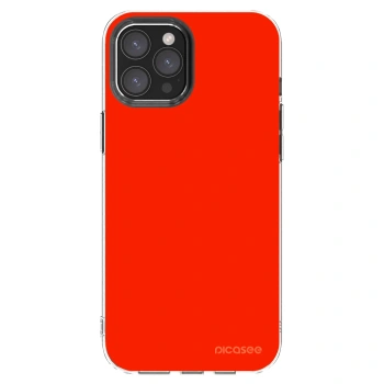 Picasee átlátszó szilikon tok az alábbi mobiltelefonokra Apple iPhone 12 Pro Max - Maranello Red