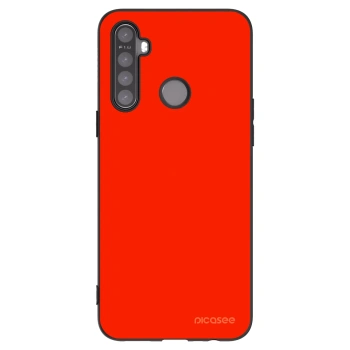 Picasee fekete szilikon tok az alábbi mobiltelefonokra Realme 6i - Maranello Red
