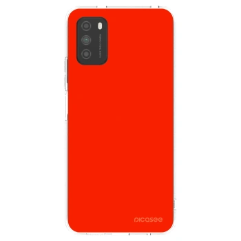 Picasee átlátszó szilikon tok az alábbi mobiltelefonokra Xiaomi Poco M3 - Maranello Red