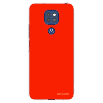 Picasee átlátszó szilikon tok az alábbi mobiltelefonokra Motorola Moto G9 Play - Maranello Red