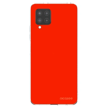 Picasee átlátszó szilikon tok az alábbi mobiltelefonokra Samsung Galaxy A42 A426B - Maranello Red