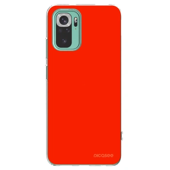 Picasee átlátszó szilikon tok az alábbi mobiltelefonokra Xiaomi Redmi Note 10 Pro - Maranello Red
