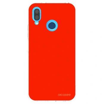 Picasee átlátszó szilikon tok az alábbi mobiltelefonokra Huawei P20 Lite - Maranello Red