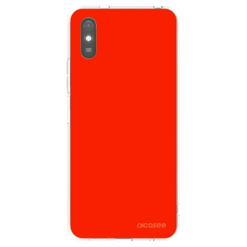 Picasee átlátszó szilikon tok az alábbi mobiltelefonokra Xiaomi Redmi 9AT - Maranello Red