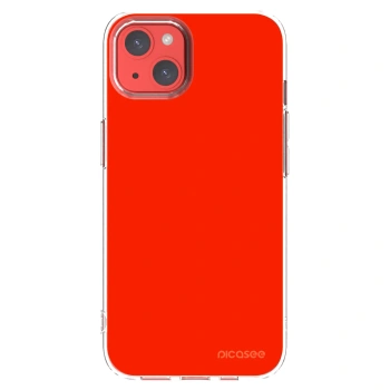 Picasee átlátszó szilikon tok az alábbi mobiltelefonokra Apple iPhone 13 - Maranello Red