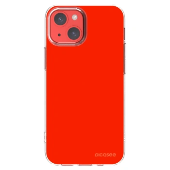 Picasee átlátszó szilikon tok az alábbi mobiltelefonokra Apple iPhone 13 mini - Maranello Red