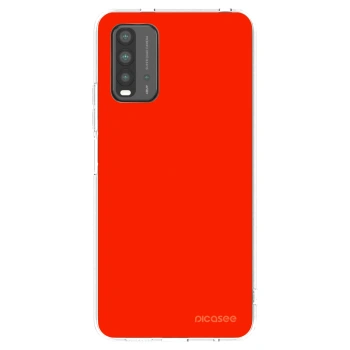 Picasee átlátszó szilikon tok az alábbi mobiltelefonokra Xiaomi Redmi 9T - Maranello Red