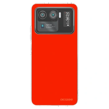 Picasee átlátszó szilikon tok az alábbi mobiltelefonokra Xiaomi Mi 11 Ultra - Maranello Red