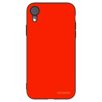 Picasee fekete szilikon tok az alábbi mobiltelefonokra Apple iPhone XR - Maranello Red