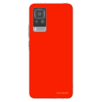 Picasee átlátszó szilikon tok az alábbi mobiltelefonokra Vivo X60 Pro 5G - Maranello Red