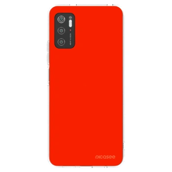 Picasee átlátszó szilikon tok az alábbi mobiltelefonokra Xiaomi Poco M3 Pro 5G - Maranello Red