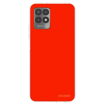 Picasee átlátszó szilikon tok az alábbi mobiltelefonokra Realme 8i - Maranello Red