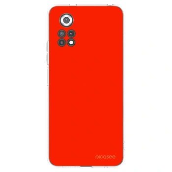 Picasee átlátszó szilikon tok az alábbi mobiltelefonokra Xiaomi Poco X4 Pro 5G - Maranello Red