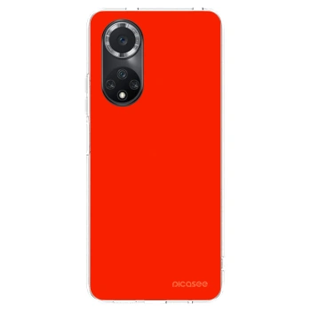 Picasee átlátszó szilikon tok az alábbi mobiltelefonokra Huawei Nova 9 SE - Maranello Red