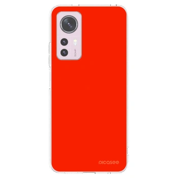 Picasee átlátszó szilikon tok az alábbi mobiltelefonokra Xiaomi 12 - Maranello Red