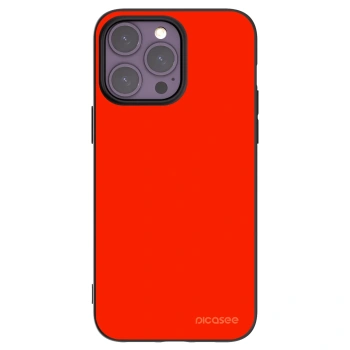 Picasee fekete szilikon tok az alábbi mobiltelefonokra Apple iPhone 14 Pro Max - Maranello Red