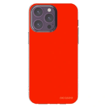 Picasee átlátszó szilikon tok az alábbi mobiltelefonokra Apple iPhone 14 Pro Max - Maranello Red