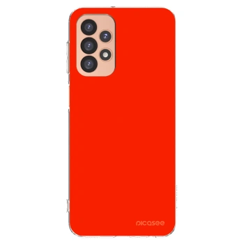 Picasee átlátszó szilikon tok az alábbi mobiltelefonokra Samsung Galaxy A23 A236B 5G - Maranello Red