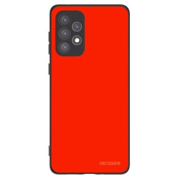 Picasee fekete szilikon tok az alábbi mobiltelefonokra Samsung Galaxy A73 5G - Maranello Red