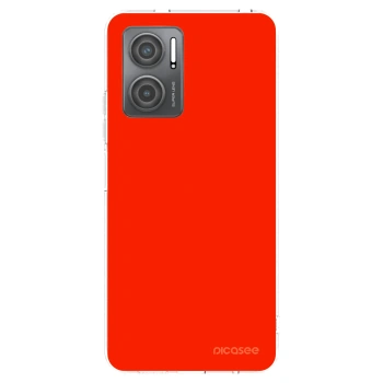 Picasee átlátszó szilikon tok az alábbi mobiltelefonokra Xiaomi Redmi 10 5G - Maranello Red