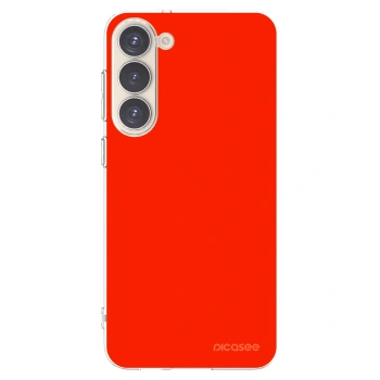 Picasee átlátszó szilikon tok az alábbi mobiltelefonokra Samsung Galaxy S23+ 5G - Maranello Red