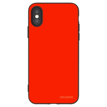 Picasee fekete szilikon tok az alábbi mobiltelefonokra Apple iPhone X/XS - Maranello Red
