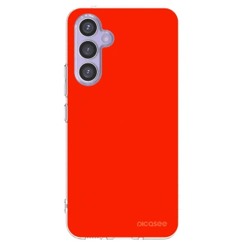 Picasee átlátszó szilikon tok az alábbi mobiltelefonokra Samsung Galaxy A54 5G A546B - Maranello Red