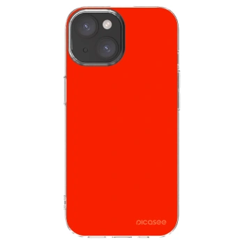 Picasee átlátszó szilikon tok az alábbi mobiltelefonokra Apple iPhone 15 - Maranello Red