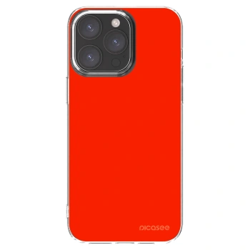 Picasee átlátszó szilikon tok az alábbi mobiltelefonokra Apple iPhone 15 Pro Max - Maranello Red