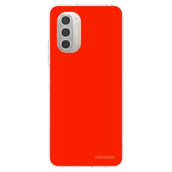 Picasee átlátszó szilikon tok az alábbi mobiltelefonokra Motorola Moto G51 - Maranello Red