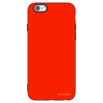 Picasee fekete szilikon tok az alábbi mobiltelefonokra Apple iPhone 6/6S - Maranello Red