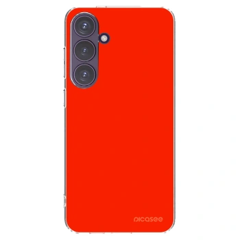 Picasee átlátszó szilikon tok az alábbi mobiltelefonokra Samsung Galaxy S24+ S926B 5G - Maranello Red