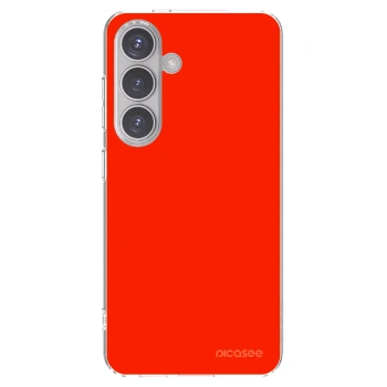 Picasee átlátszó szilikon tok az alábbi mobiltelefonokra Samsung Galaxy S24 S921B 5G - Maranello Red
