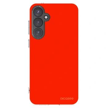 Picasee átlátszó szilikon tok az alábbi mobiltelefonokra Samsung Galaxy S23 FE S711B - Maranello Red